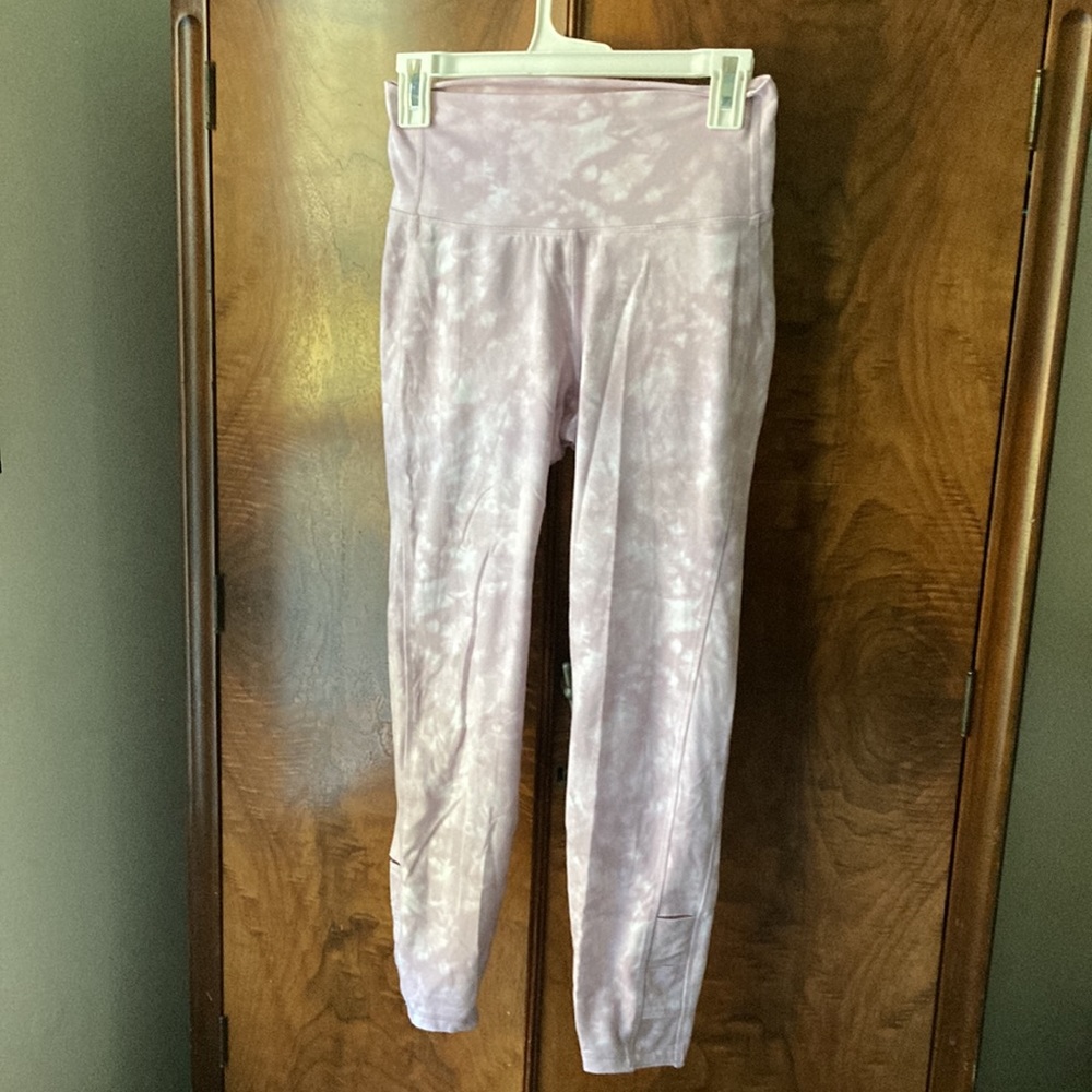 Pale Pink and White Dye Old Navy Leggings